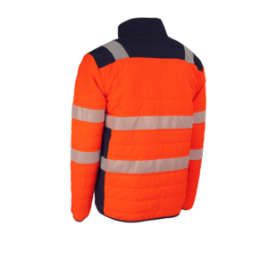 VESTE FLAKE HAUTE VISIBILITE ORANGE MARINE